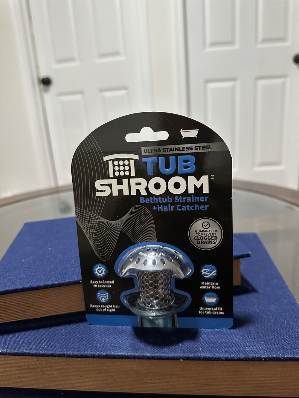 Stainless Steel Silver Bathtub Strainer & Hair Catcher